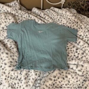 Nike Aqua Tee with White Logo